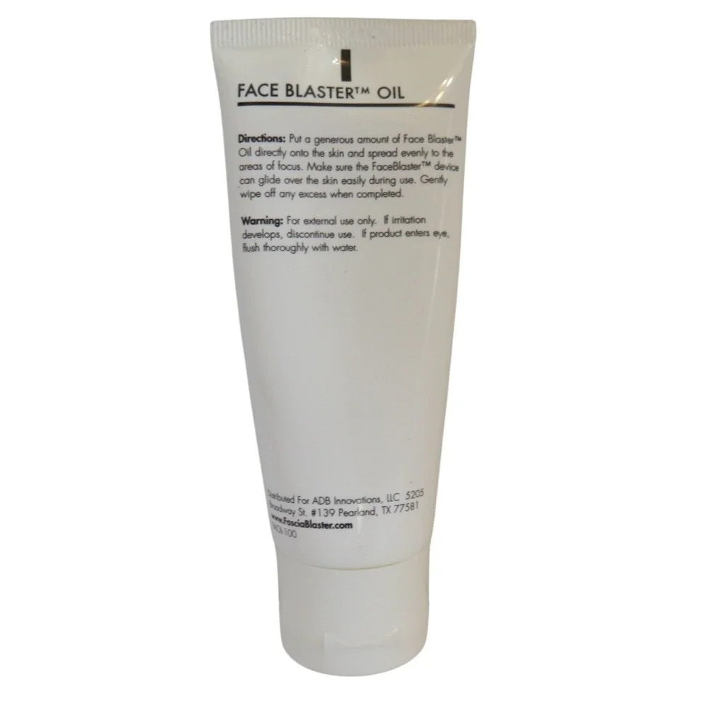 Ashley Black Fasciology Face Blaster Oil 2oz Facial Massage Glide Skincare Tube